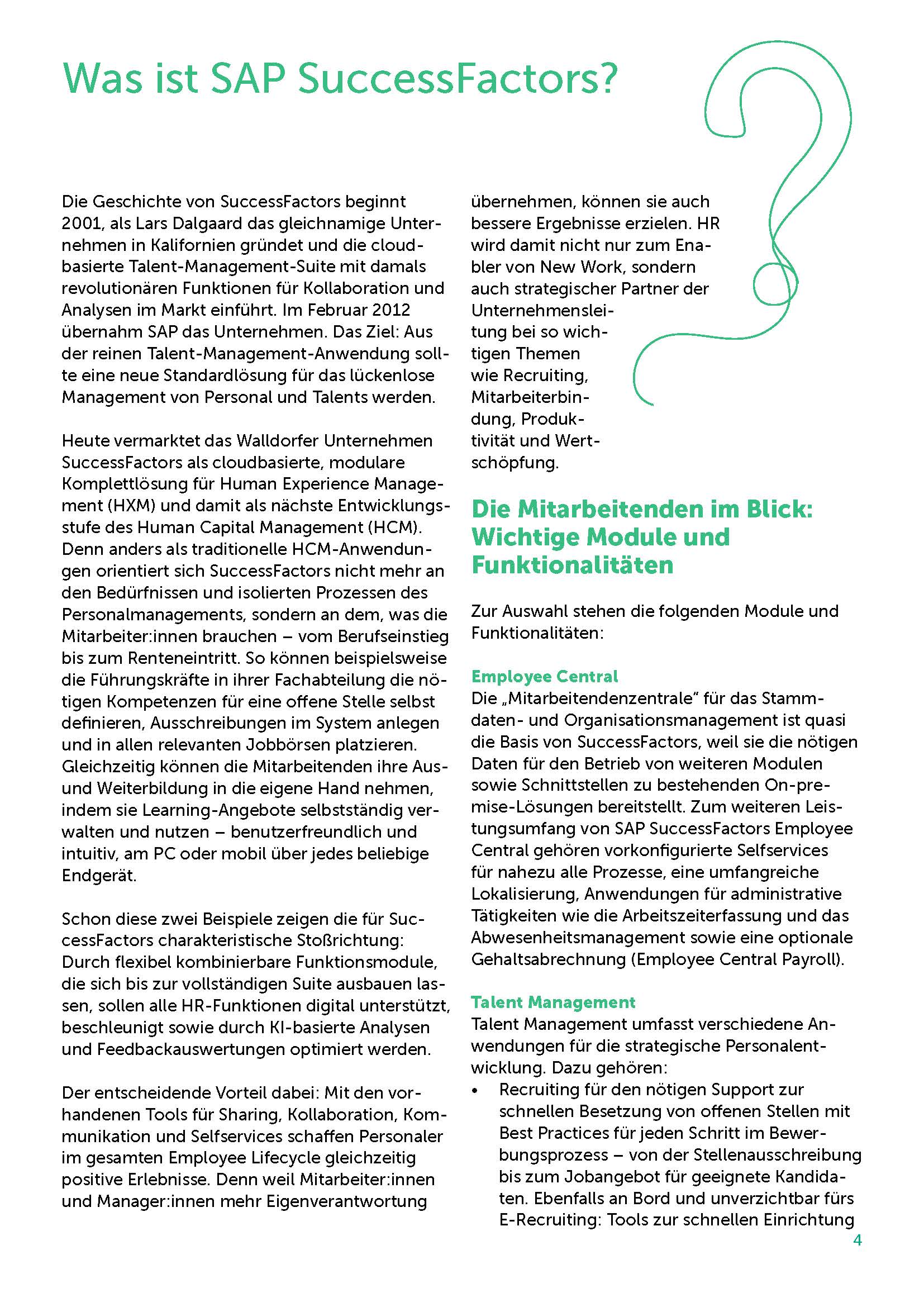 Vorschau SAP SuccessFactors HR Magazin 4