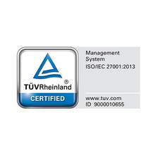 tts certified to ISO/IEC 27001