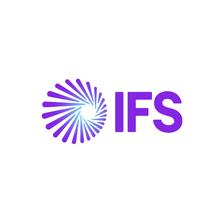 Purple and blue swirl design next to the letters "IFS" in bold.