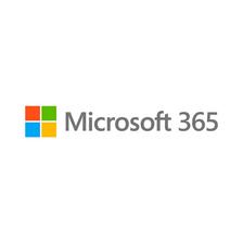 Microsoft 365 logo featuring four colored squares and the brand name in gray text.