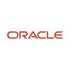 Red logo with the word "ORACLE" in a modern font.