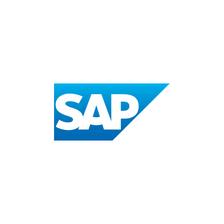 Blue logo featuring the letters "SAP" in white.