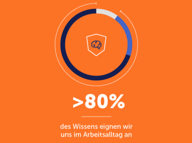 80 % des Wissens eignen wir uns im Arbeitsalltag an