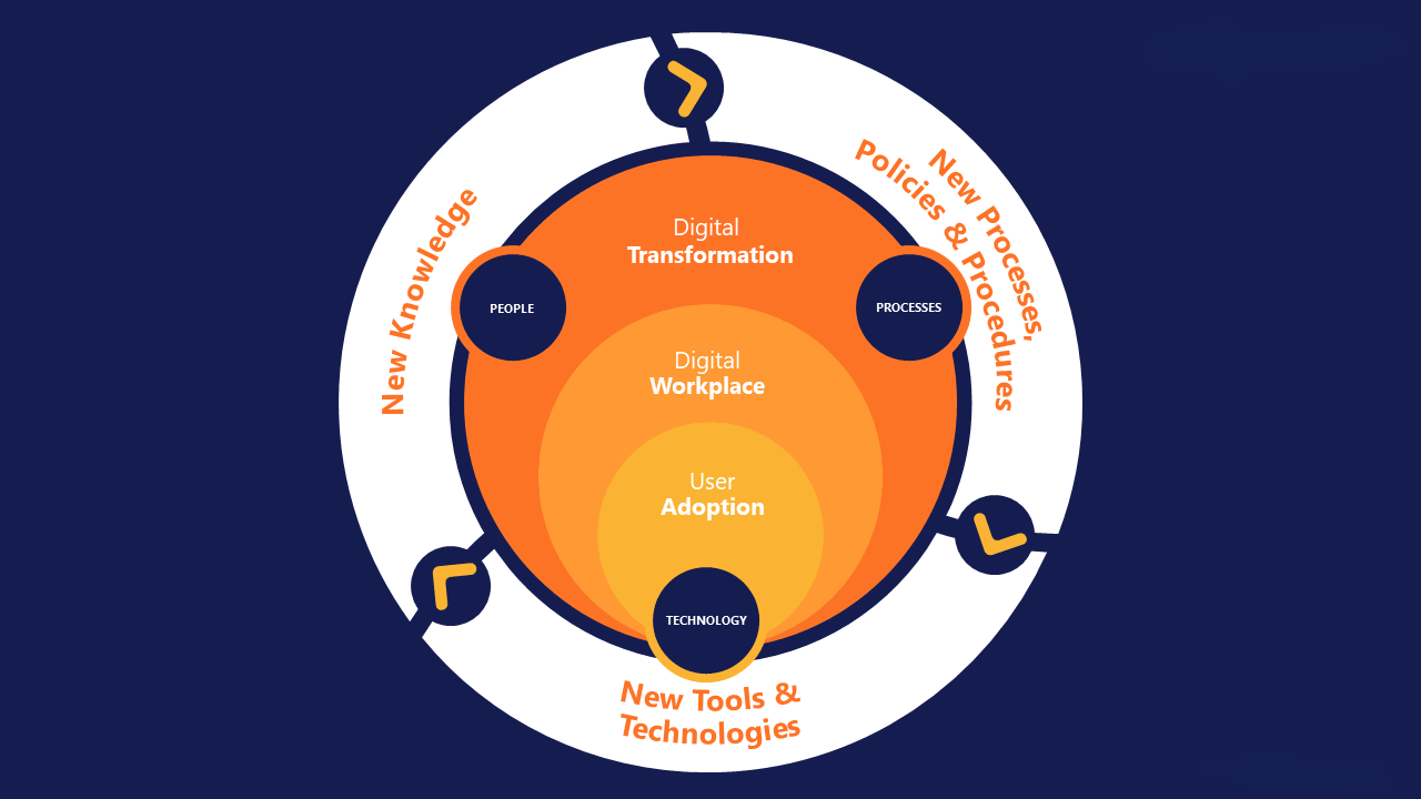 Synergies between people, processes and technology are crucial to a successful transformation