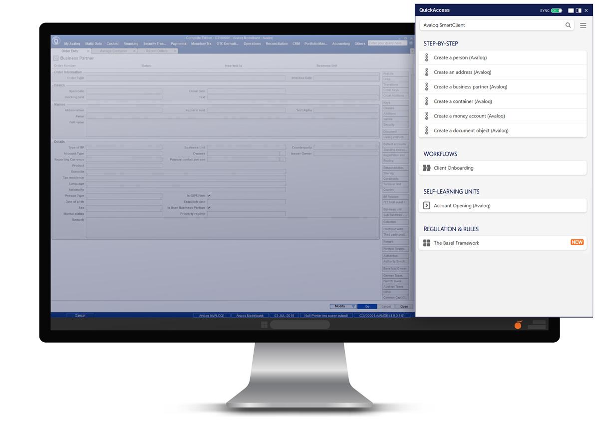 Guidance mit der tts performance suite in Avaloq