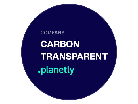 De milieudeskundigen van Planetly hebben ons ondersteund bij het meten van onze CO2 voetafdruk.