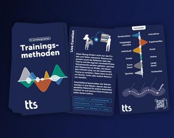 Trainingsmethodenkarten: Ein crossmediales Werkzeug zum Entdecken, Auswählen und Kombinieren wirksamer Trainingsmethoden.